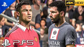 (PS5) FIFA 23 - NEXT-GEN Gameplay PSG vs MAN UTD | Realistic Ultra Graphics Gameplay [4K 60FPS HDR]