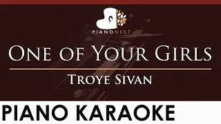 Troye Sivan - One of Your Girls - HIGHER Key (Piano Karaoke Instrumental)