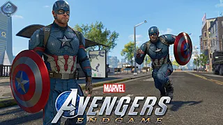 Marvel's Avengers Game - MCU Captain America Movie Suit Free Roam Gameplay! [4K60fps]