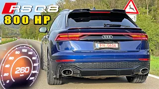 800HP AUDI RSQ8 LCE | BRUTAL SOUND 100-200 ACCELERATION & AUTOBAHN POV