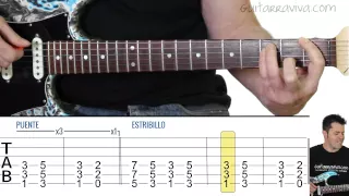 Smooth Criminal guitar cover con tabs guitar lesson como tocar guitarra