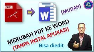 cara mudah merubah pdf ke word di laptop/pc tanpa instal aplikasi bisa di edit, pdf to word