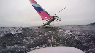 Hobie 14 Sailing Oops #1