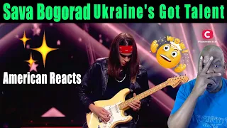 Reaction to Sava Bogorad | Ukraine's Got Talent | Virtuoso performer plays electric guitar 2021 Ep 5