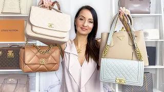 My Neutral Designer Bag Collection | BEST & WORST 😮 ft. Chanel, Louis Vuitton, Prada, YSL