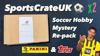 SportsCrateUK Soccer Hobby Mystery Repack Rip! Inc Panini & Topps football cards! Auto Hit!