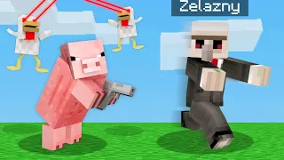 MINECRAFT ale WSZYSTKIE MOBY są AGRESYWNE! *XD*