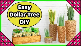 Dollar Tree High End Farmhouse DIYs | Faux Wood DIYs | Home Craft Decor Ideas | Simple Cheap & Easy