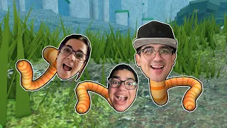 A FAMÍLIA TODA VIROU MINHOCA NO MEIO DA FLORESTA E TENTOU SOBREVIVER! - Animal Evolution Simulator