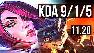 FIORA vs RUMBLE (TOP) | 9/1/5, 6 solo kills, 1100+ games, 1.0M mastery | NA Master | v11.20