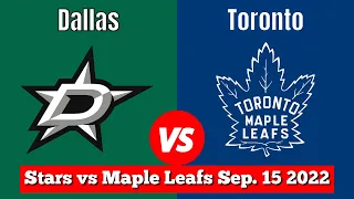 Dallas Stars vs Toronto Maple Leafs Rookie Game | Live NHL Play by Play & Chat