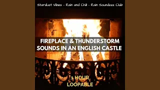 Fireplace & Thunderstorm Sounds in an English Castle: One Hour (Loopable)