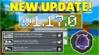 MCPE 1.17.0 RELEASED CAVE & CLIFFS UPDATE! Minecraft Pocket Edition HUGE Update & Java Parity