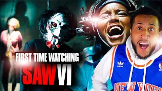 OMG! Saw VI Traps Are Brutal | First Time Watching *Horror Movie Reaction*