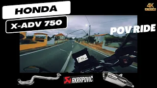 Honda X-ADV 750 Full Akrapovic Exhaust with Passenger | Full Speed on Twisted Unknown Road