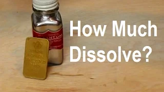 Solubility Of Gold In Mercury?