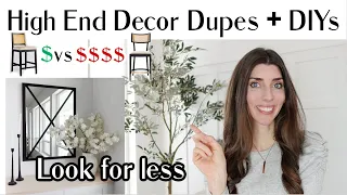 NEW* High End Home Decor Dupes + Home Decor DIYs / Affordable Home Decor on a Budget
