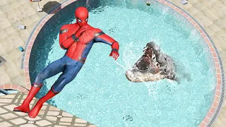 GTA 5 Epic Ragdolls Spider-man Jumps/Fails ep.14 (Funny Moments)