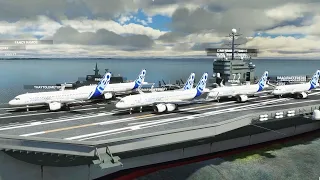 CARRIER OPERATIONS in Microsoft Flight Simulator (Highly Realistic)