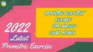 latest Prometric Exam For Nurses 2022 | Saudi Arabia  MOH | Exercise Part 8