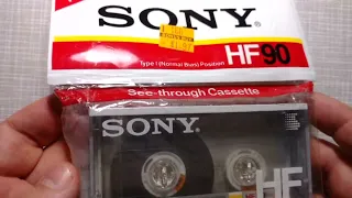 SONY HF 90 1986 unpacking #audiocassette​ #SONY