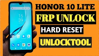 Huawei Honor 10 Lite (HRY-AL00) Hard Reset || Pattern Lock Removed II Frp Unlock Via UnlockTool |||