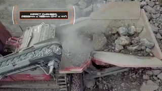 Terex Finlay I 120RS impact crusher and TC 100 Conveyor