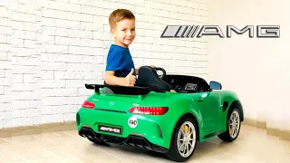 Mark and series for kids about the Big Power Wheel car Sports Mercedes.