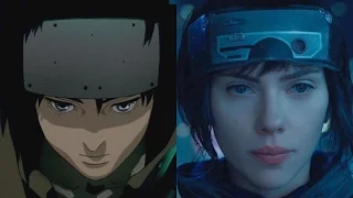 Ghost in the Shell - Anime vs. Movie Trailer Comparison