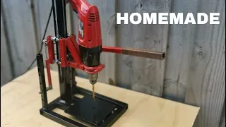 Homemade Drill Stand // DIY Drill Press