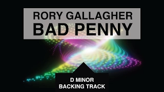 Rory Gallagher - Bad Penny Guitar Backing Track in D Minor