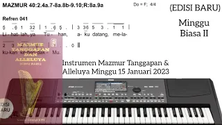 Instrumen Mazmur Tanggapan ( EDISI BARU ) - Minggu Biasa II Minggu 15 Januari 2023 - Tahun A