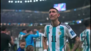 Angel Di Maria Really Emotional on Lionel Messi shadow. We see you and we ❤️ you