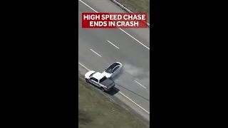 HIGH SPEED CHASE ENDS IN CRASH