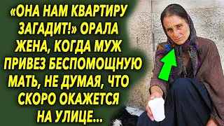 «Она нам квартиру загадит!» - орала жена, когда муж привел мать, не думая, что скоро окажется…