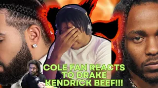 J COLE FAN FIRST UNBIASSED REACTION TO KENDRICK VS DRAKE BEEF (FULL) !!