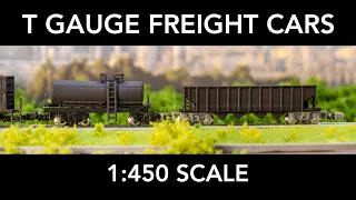 Tゲージ貨車 - 1:450スケール鉄道模型 - Tゲージ