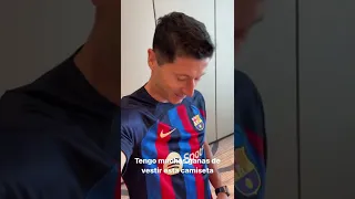 Lewandowski first words as a Barça player!!!!