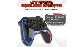 Amkette EvoFox One Universal  Wireless Gamepad: iOS/iPad, Android, PS3, PS4, TV