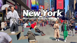 A Sunny Day In New York City - Walking Broadway Manhattan NYC To Times Square