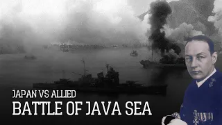 Japanese Naval Victory Against The Allies At The Battle of Java Sea, 1942