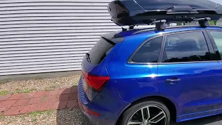 Thule Motion XT XL on a 2017 Audi SQ5. Does it fit? Yes! Just!