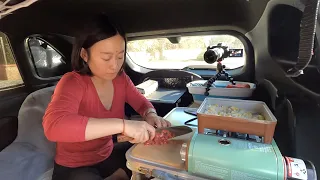 Cooking Fried Rice in a Car | Living in a Car ep 37 ｜ 床车