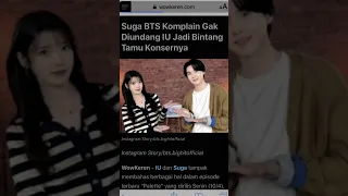 Suga BTS Komplain Gak Diundang IU Jadi Bintang Tamu Konsernya