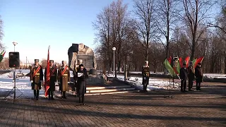 Митинг около памятного знака воинам-интернационалистам прошел в Мозыре