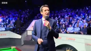KBV-480 Rob Walker Introduces The Players to the 2nd session of the 2023 World Snooker Final.
