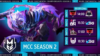 MCC S2 Регулярный сезон | Сейчас: Umbrella Squad vs VSG | Mobile Legends