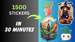 1500 Stickers In 30 Minutes Using Leonardo Ai