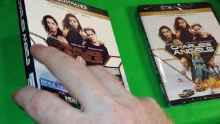 Unboxing Charlie's Angels 4k blu ray and digital code set, reboot of a once popular show