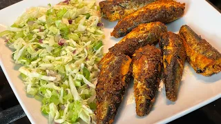 Canned Sardines Fry And Stir Fried Veggies | Easy Lunch Meals Recipes | Mathi Meen Fry